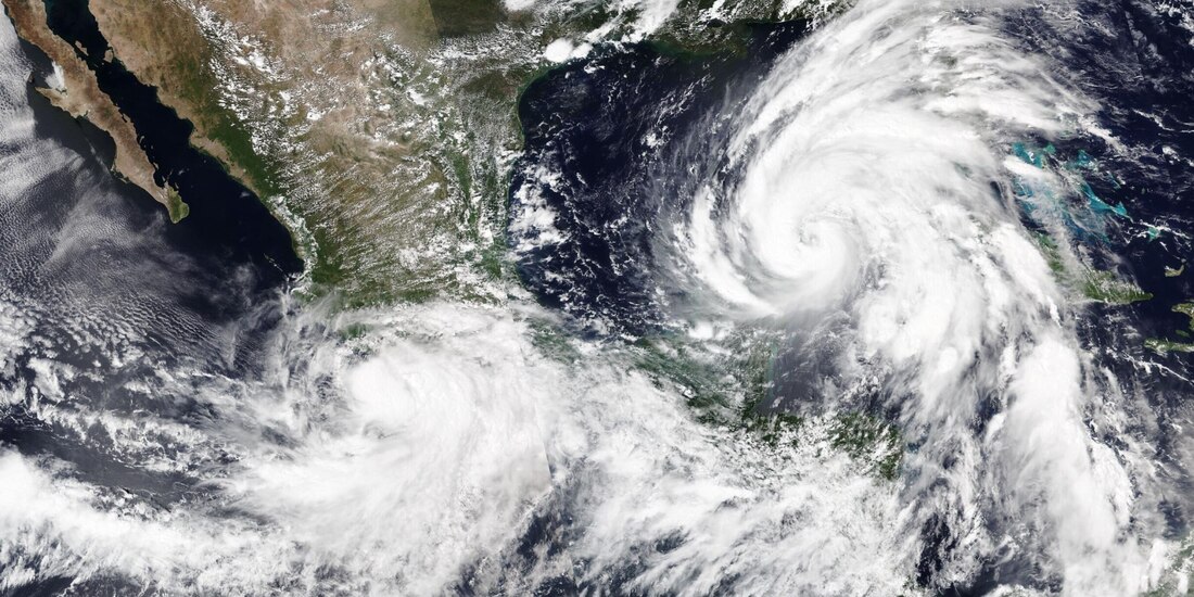 Los huracanes Helene (Atlántico) y John (Pacífico) impactaron simultáneamente el 25 de septiembre de 2024.