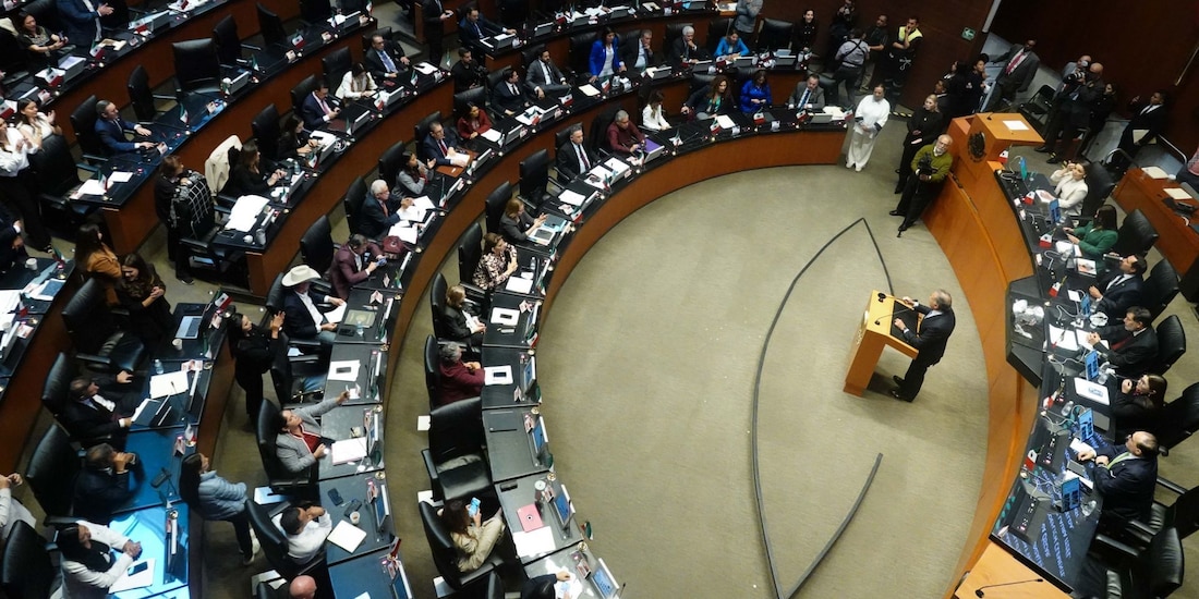 En la imagen, el Pleno del Senado de la República.