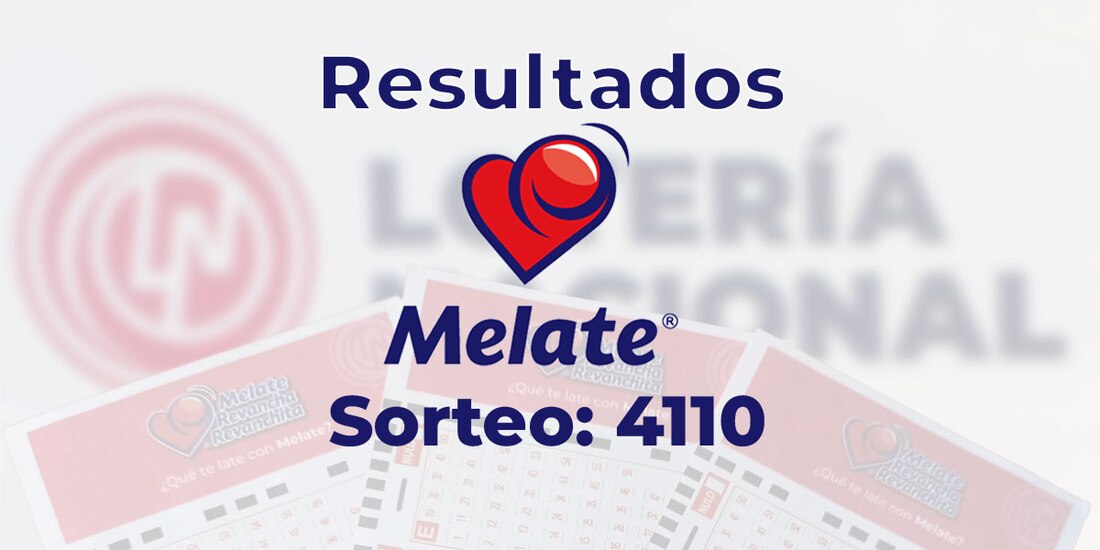 Resultados del sorteo 4110 del Melate, Revancha y Revanchita de este 17 de septiembre del 2025.