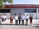 Al centro, el gobernador de Tamaulipas, Américo Villarreal.