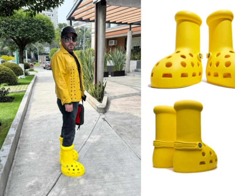 Critican a José Eduardo Derbez por sus horribles botas amarillas que cuestan más de 10 mil pesos