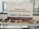 Armamento asegurado en autobús con destino a Zacatecas.