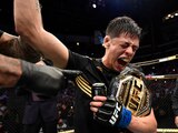 Brandon Moreno, tras ganarle a Deiveson Figueiredo en el UFC 263