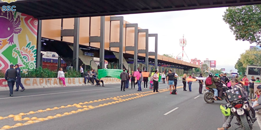 Protesta ciudadana en contra del POZMVM, el pasado 6 de octubre, en Tlalpan.