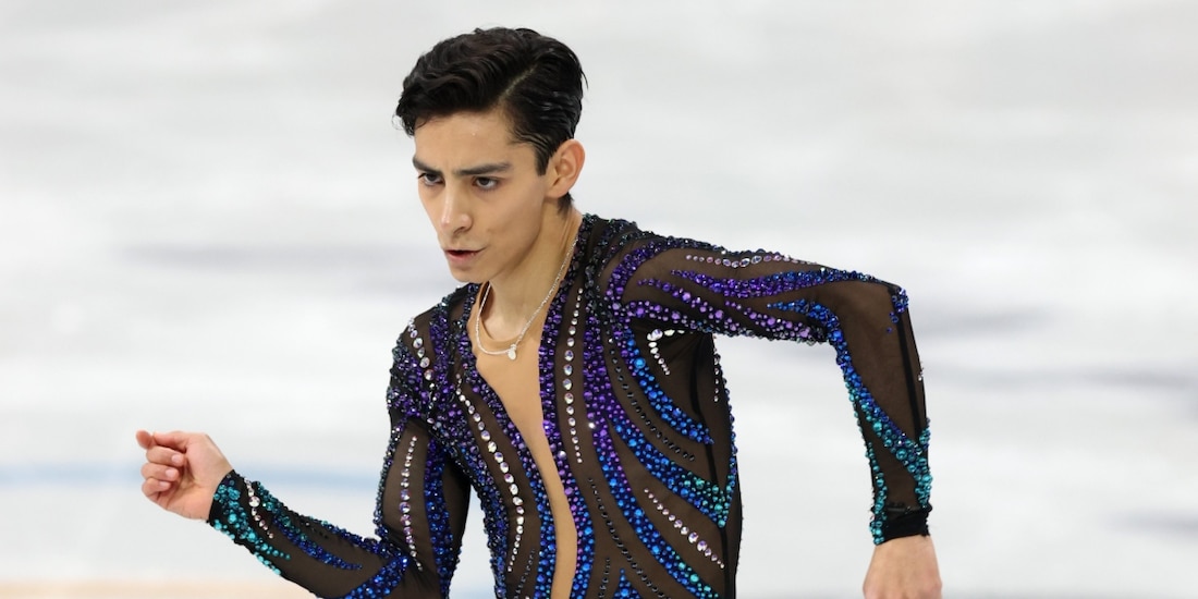 Donovan Carrillo compite en la final de patinaje artístico de los Juegos Olímpicos Invierno 2026