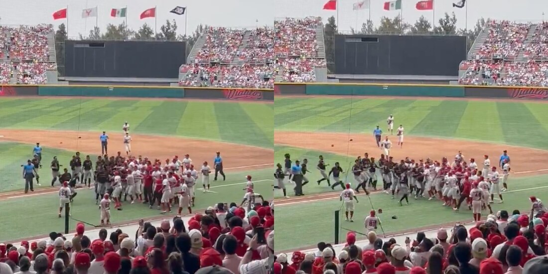 Jugadores de Diablos Rojos y Guerreros