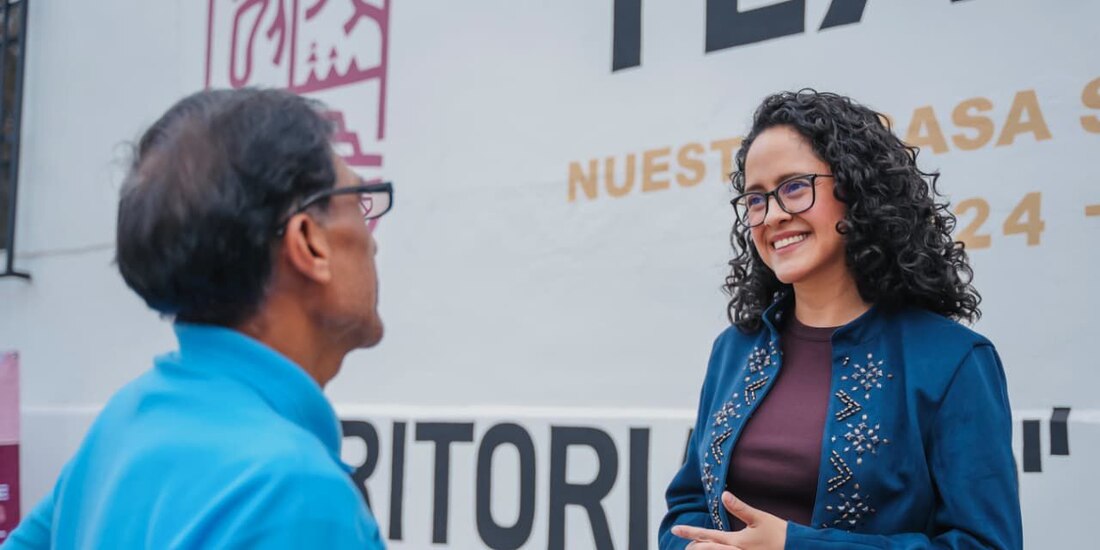 La alcaldesa de Tlalpan en la imagen.