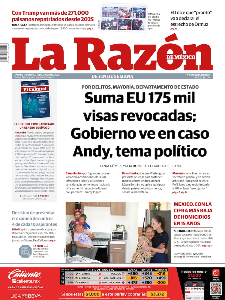 La Razón 15 Agosto 2026