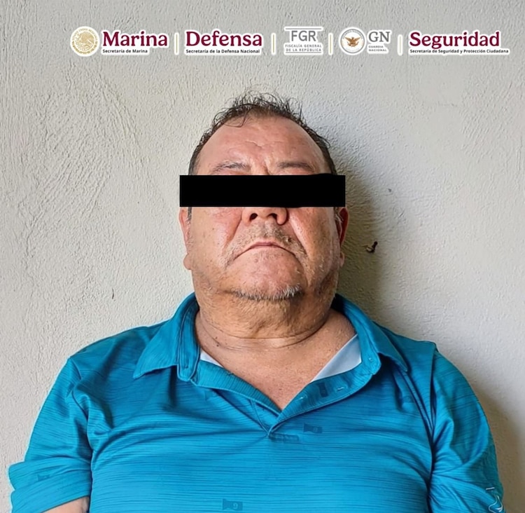 José Luis N, alias "Chalamán", detenido en Colima por autoridades federales.