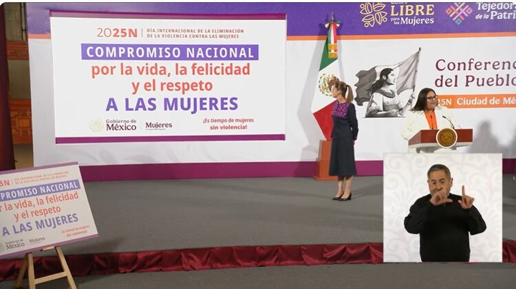 En el marco del 25N, presentan en la Conferencia del Pueblo el Compromiso Nacional por las mujeres.