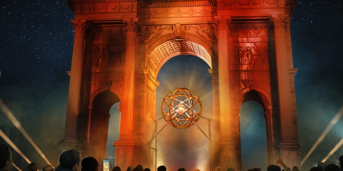 Representación artística de los calderos olímpicos diseñados por Marco Balich para los Juegos Olímpicos de Invierno 2026