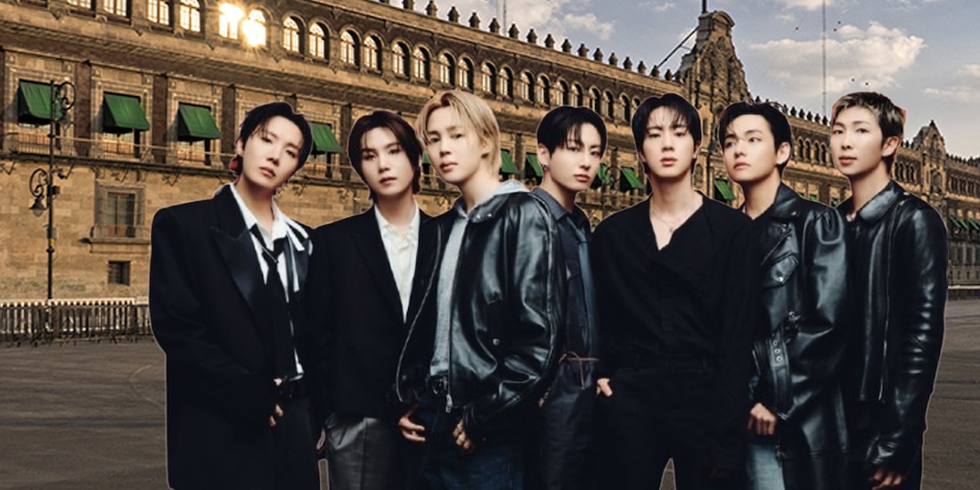 BTS en Palacio Nacional en el Zócalo