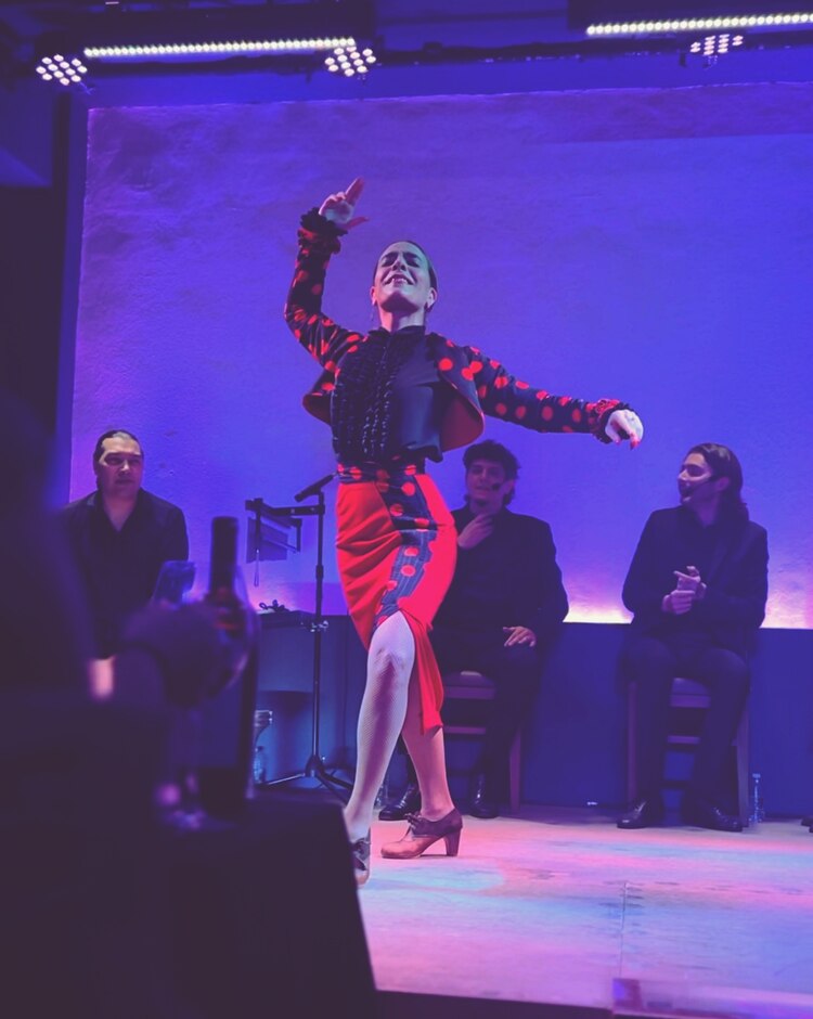 María Juncal durante la presentación.