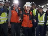 La jefa de Gobierno, Claudia Sheinbaum, visitó la Línea 1 del Metro de la CDMX para supervisar los avances de la remodelación