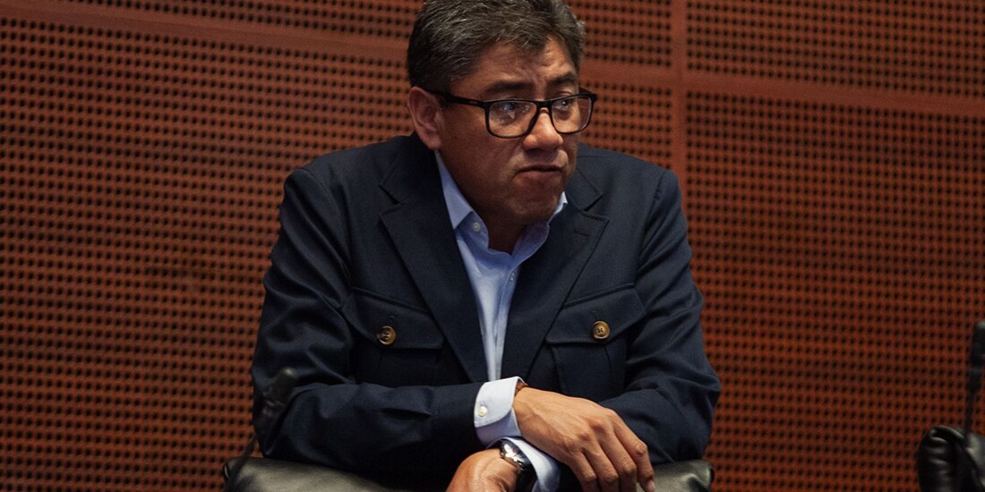 Saúl Monreal Ávila, senador del grupo parlamentario Morena, en imagen de archivo