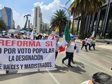 Marcha contra la reforma judicial.