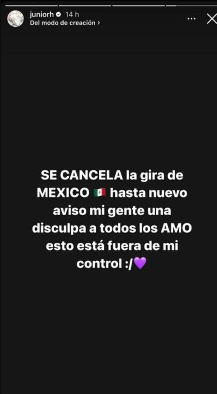 El anuncio de Junior H