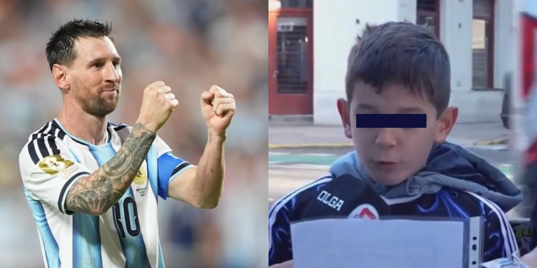El menor describió a Messi como “magia pura” y expresó su sueño de conocerlo algún día.