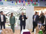 Rubén Rocha presenta el nuevo Centro de Convenciones de Culiacán.