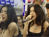 Kenia Os canta en el Metro de Monterrey