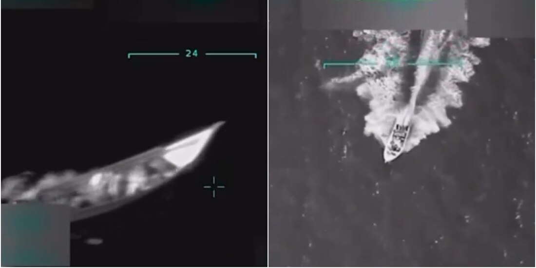 Ataque de Estados Unidos a embarcación procedente de Venezuela, este 2 de septiembre.