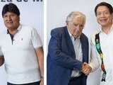 Mario Delgado se reúne con José Mujica y Evo Morales tras festejos patrios