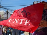 Una protesta de la CNTE en los últimos días