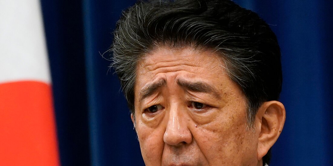 El primer ministro japonés, Shinzo Abe, el 28 de agosto de 2020.