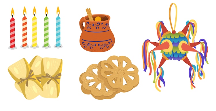 Elementos de la posada navideña