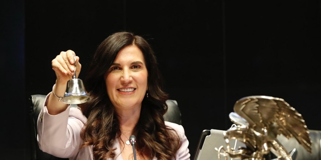 Kenia López Rabadán, presidenta de la Mesa Directiva de la Cámara de Diputados