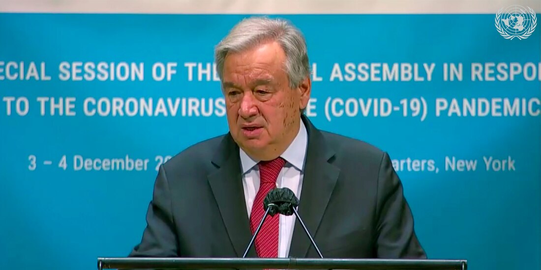 El secretario general de las Naciones Unidas, Antonio Guterres.