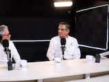 Gobernador Américo Villarreal durante el programa "Diálogos con Américo".