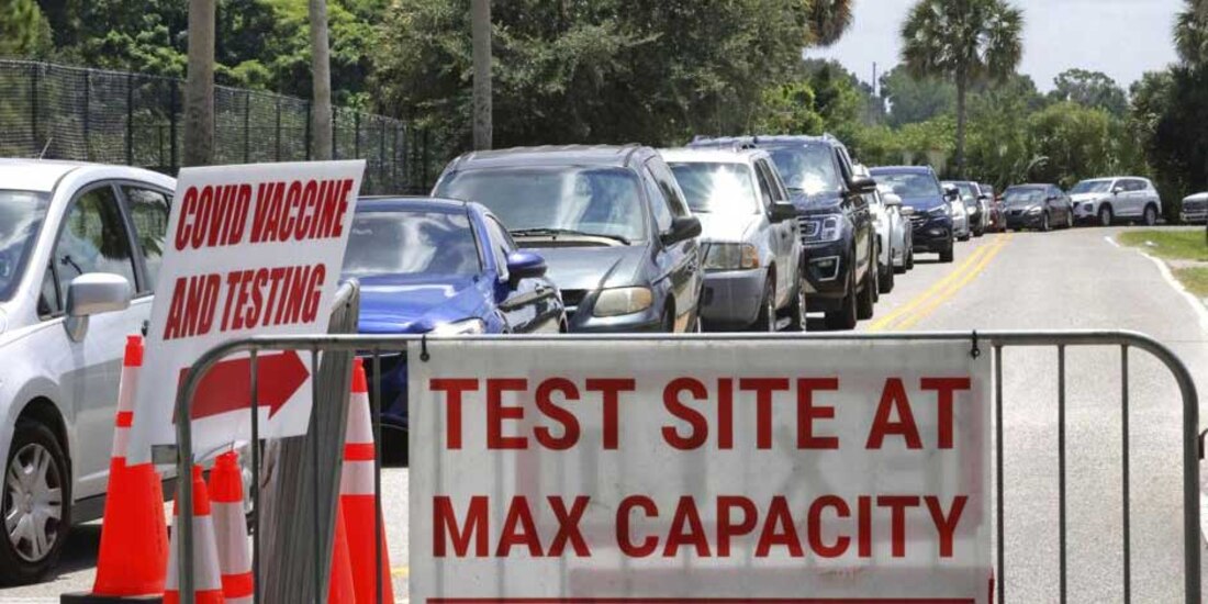 Florida, Estados Unidos, reportó este sábado 21 mil 683 nuevos casos de COVID-19,