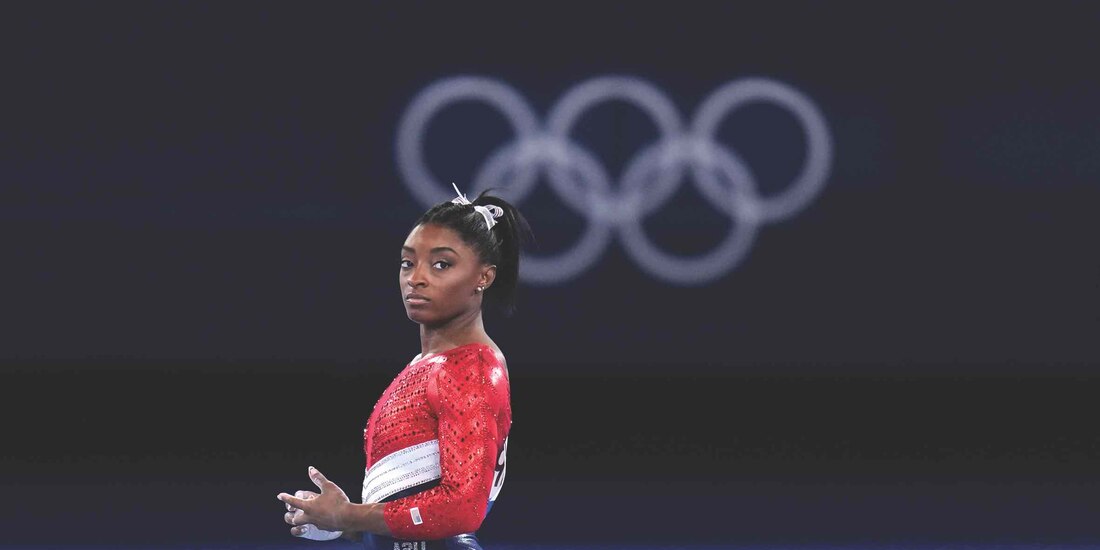 La gimnasta Simone Biles.