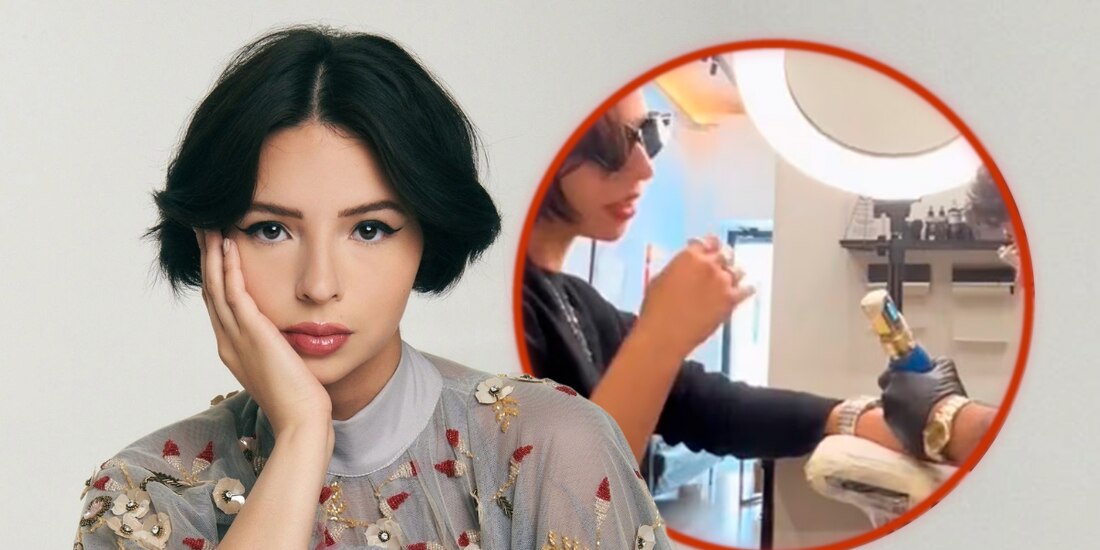 Ángela Aguilar se hace un tatuaje ¿con Nodal?