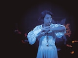 La actriz Valeria Lemus, como Lady Macbeth.