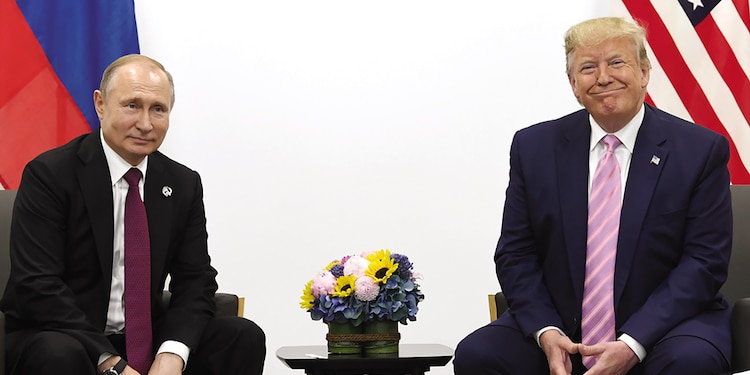 EL PRESIDENTE Vladimir Putin y su homólogo de EU, Donald Trump, en imagen de archivo