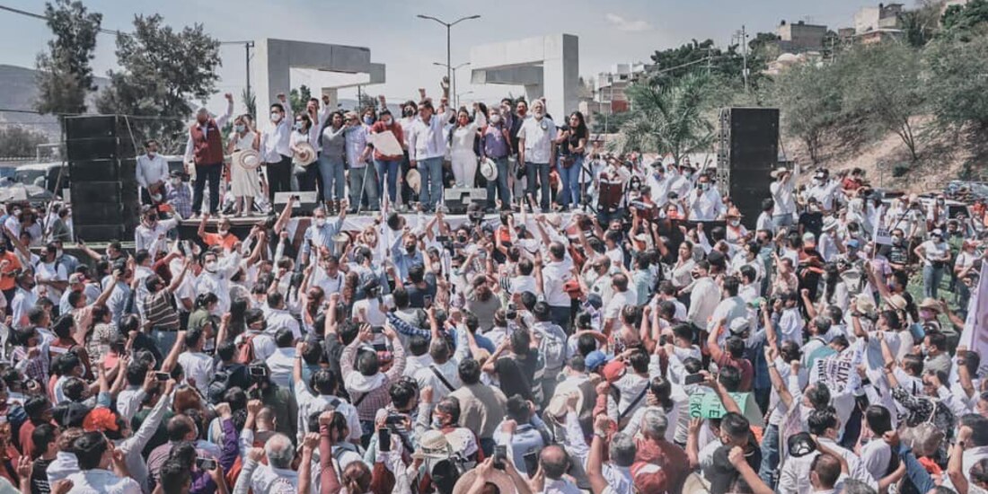 En marcha de Félix Salgado Macedonio asistieron más de 10 mil personas.