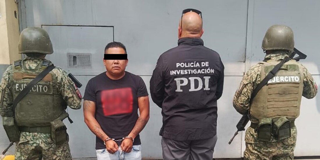 Arresto de presunto delincuente en la CDMX.