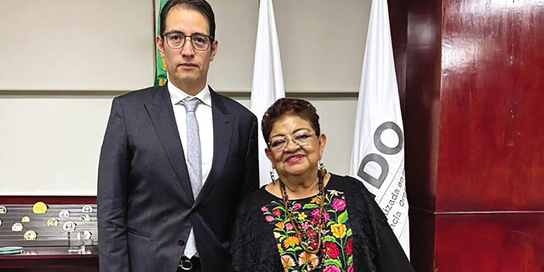 Ernestina Godoy (FGR) se reunió con César Oliveros Aparicio, quien asume la titularidad de la Fiscalía Especializada en Materia de Delincuencia Organizada