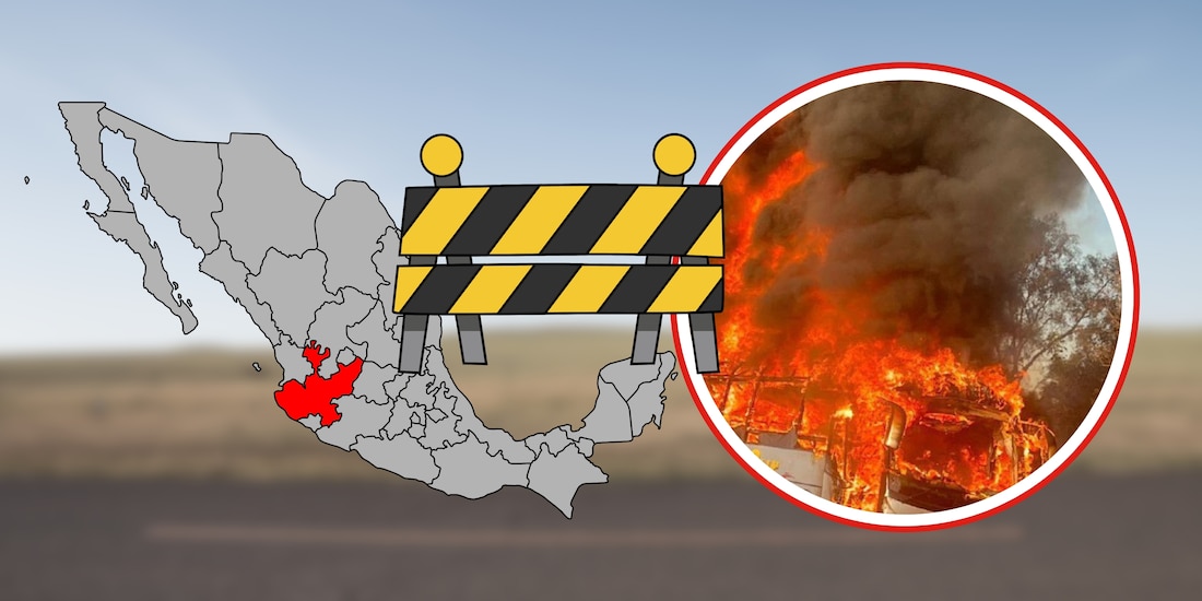 Bloqueo de vialidades en Jalisco 22 de febrero
