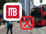 Metrobús suspende servicio por bloqueos