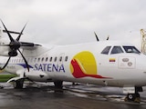 Un avión de la aerolínea estatal colombiana Satena, en el
Aeropuerto Internacional El Dorado, en una foto de archivo.