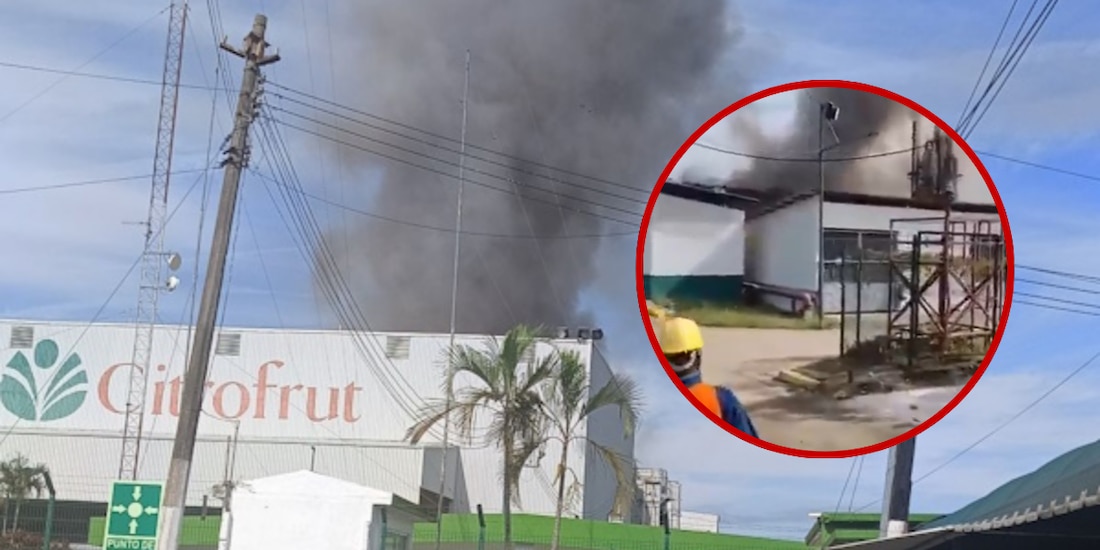 Se registra fuerte explosión en planta de empresa Citrofrut en Veracruz