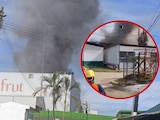 Se registra fuerte explosión en planta de empresa Citrofrut en Veracruz