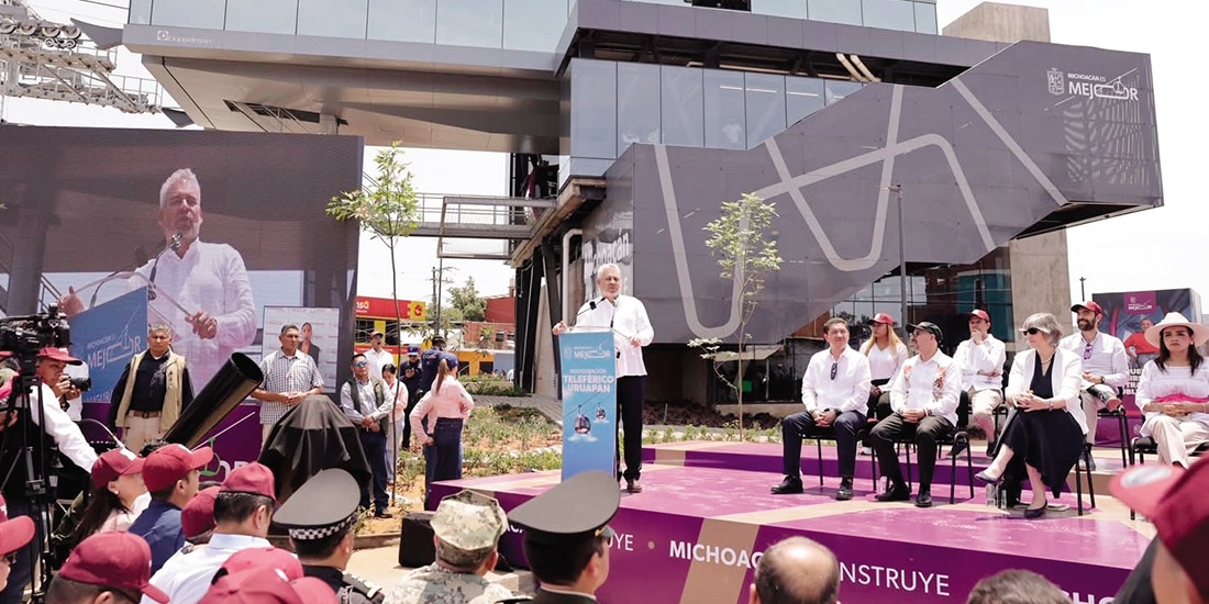 El mandatario en la inauguración, el pasado 18 de abril