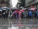 Una fuerte lluvia azotó la CDMX este domingo