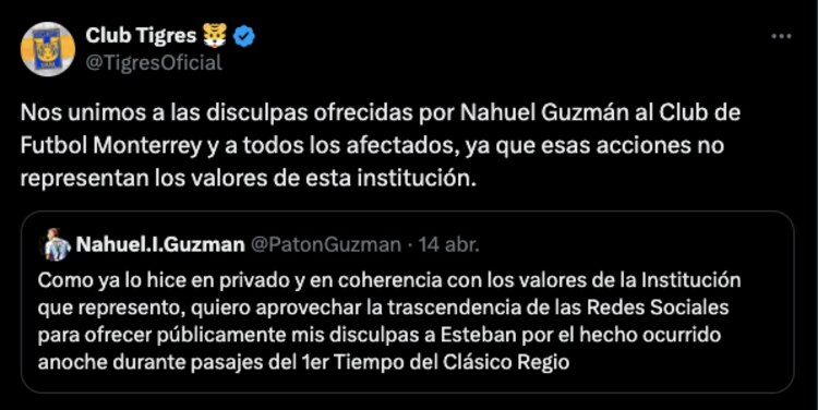 Comunicado de Tigres