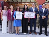 La gobernadora de Tlaxcala, Lorena Cuéllar Cisneros, encabezó la ceremonia de premiación desde el Palacio de Gobierno.