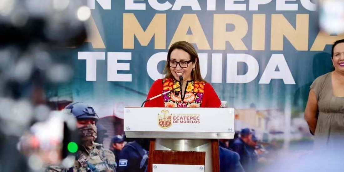 La presidenta municipal, Azucena Cisneros Coss, dio a conocer el balance operativo de los primeros 20 meses de gestión.